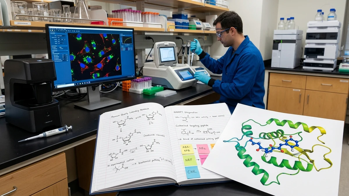NAD+ Precursor and Peptide Conjugates: Mitochondrial Research